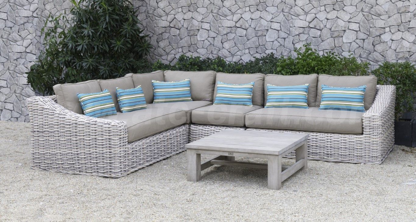 Outdoor Modern L Shaped Corner Sofa Set Rasf 180 | Atc Furniture For L Shaped Console Tables (Gallery 20 of 20)