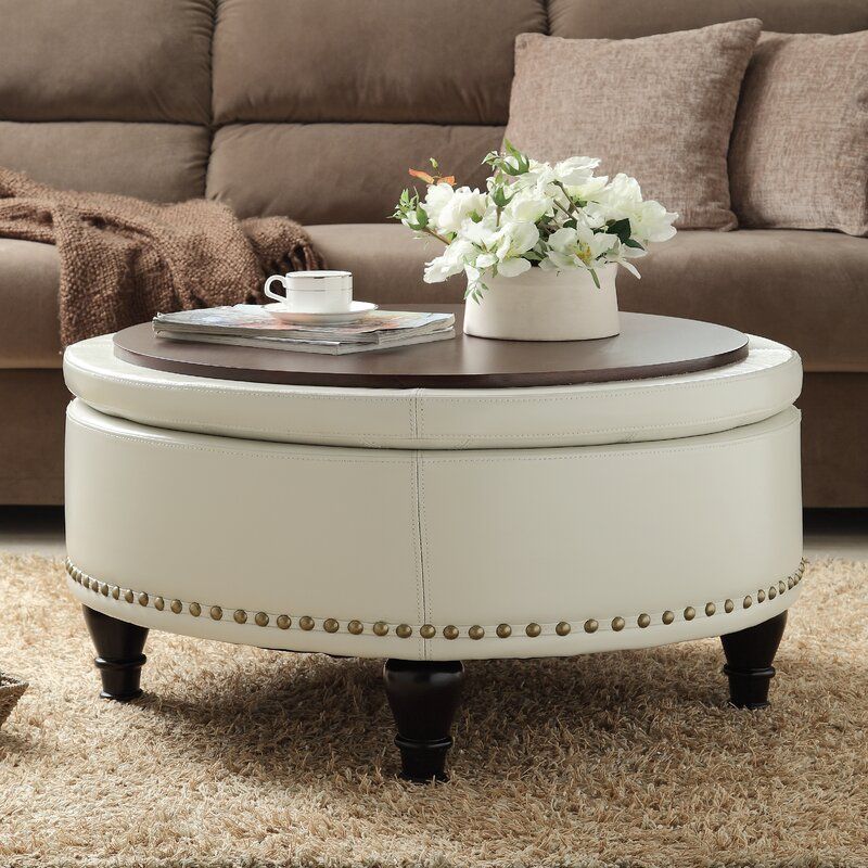 Oval Ottoman Coffee Table With Storage – Coffee Table Design Ideas For Gray Fabric Oval Ottomans (View 14 of 20)