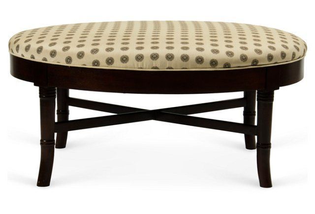 Oval Ottoman | Designer Exclusive | One Kings Lane | Oval Ottoman With Regard To Textured Tan Cylinder Pouf Ottomans (View 18 of 20)