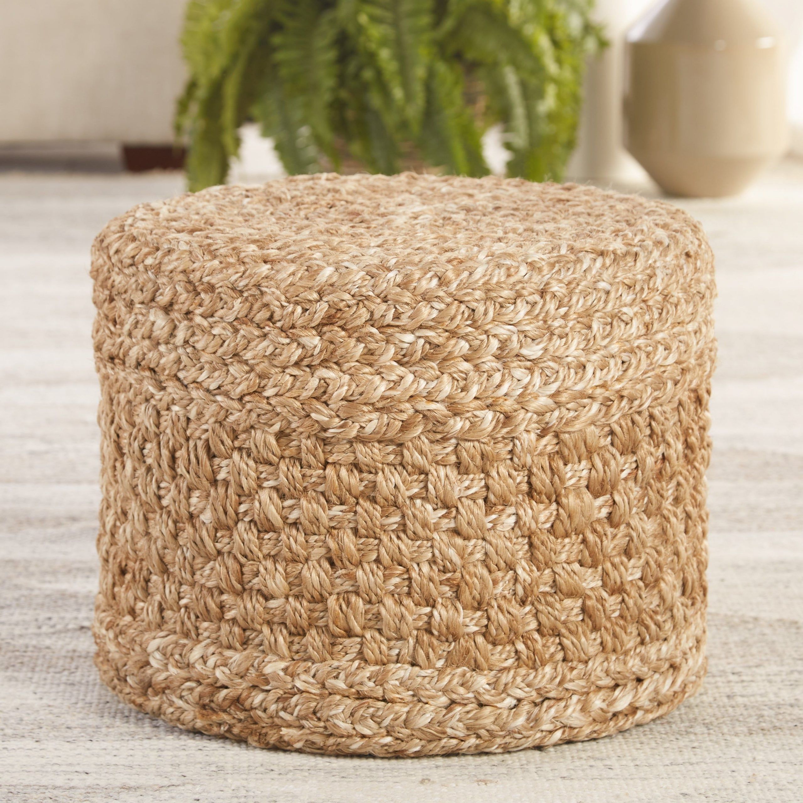 Overstock: Online Shopping – Bedding, Furniture, Electronics Inside Beige Ombre Cylinder Pouf Ottomans (View 3 of 20)