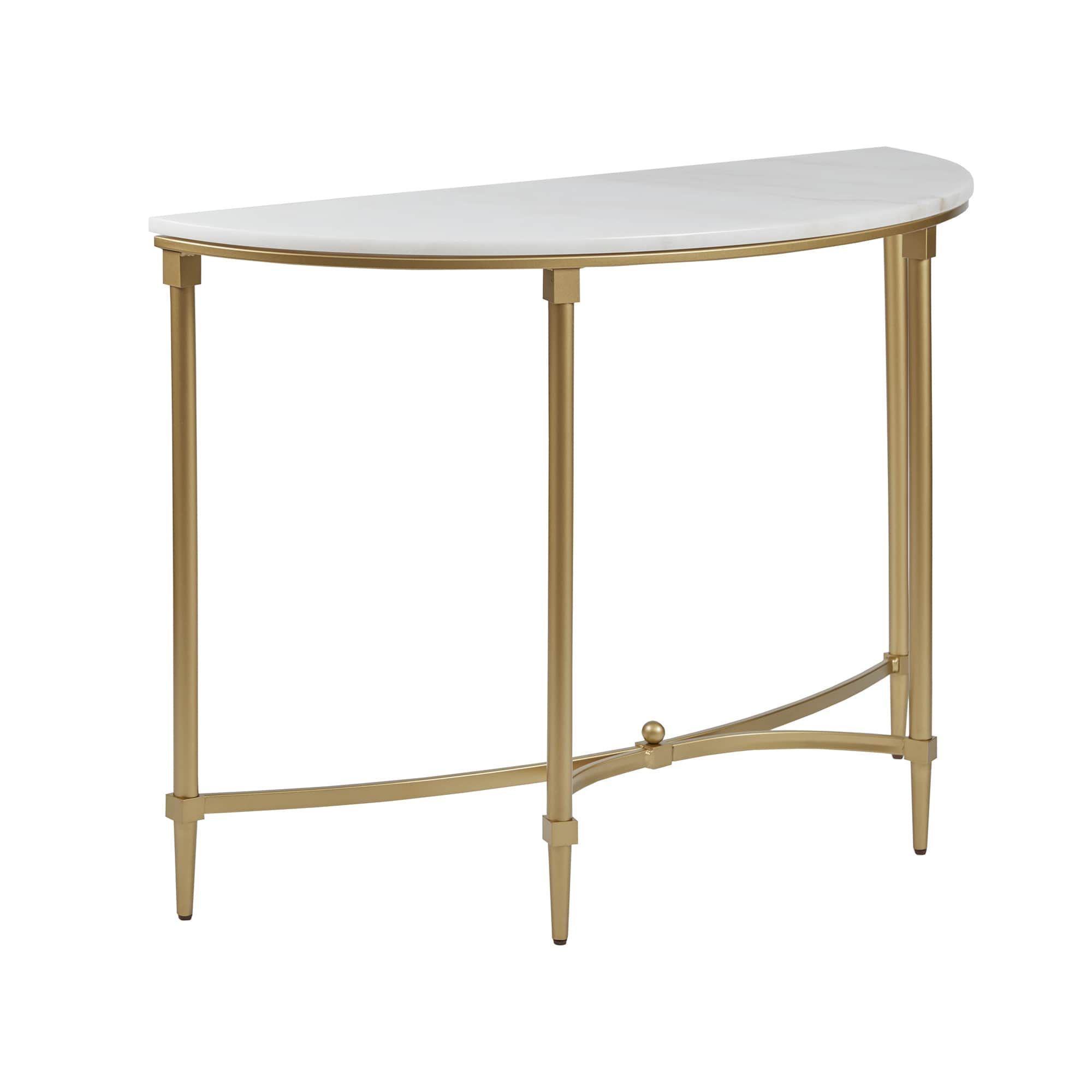 Overstock: Online Shopping – Bedding, Furniture, Electronics Regarding White Marble And Gold Console Tables (View 9 of 20)