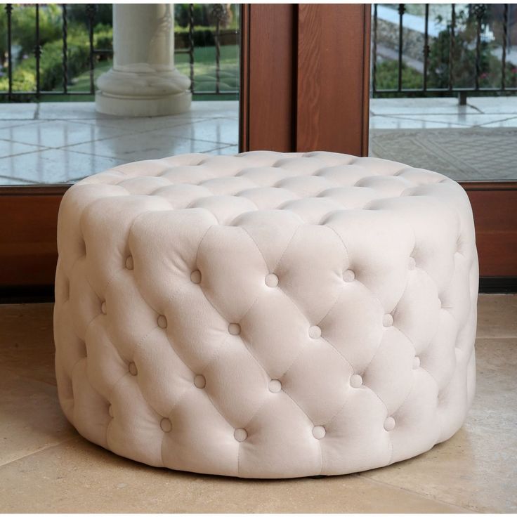 Overstock: Online Shopping – Bedding, Furniture, Electronics Throughout Modern Gibson White Small Round Ottomans (View 6 of 20)