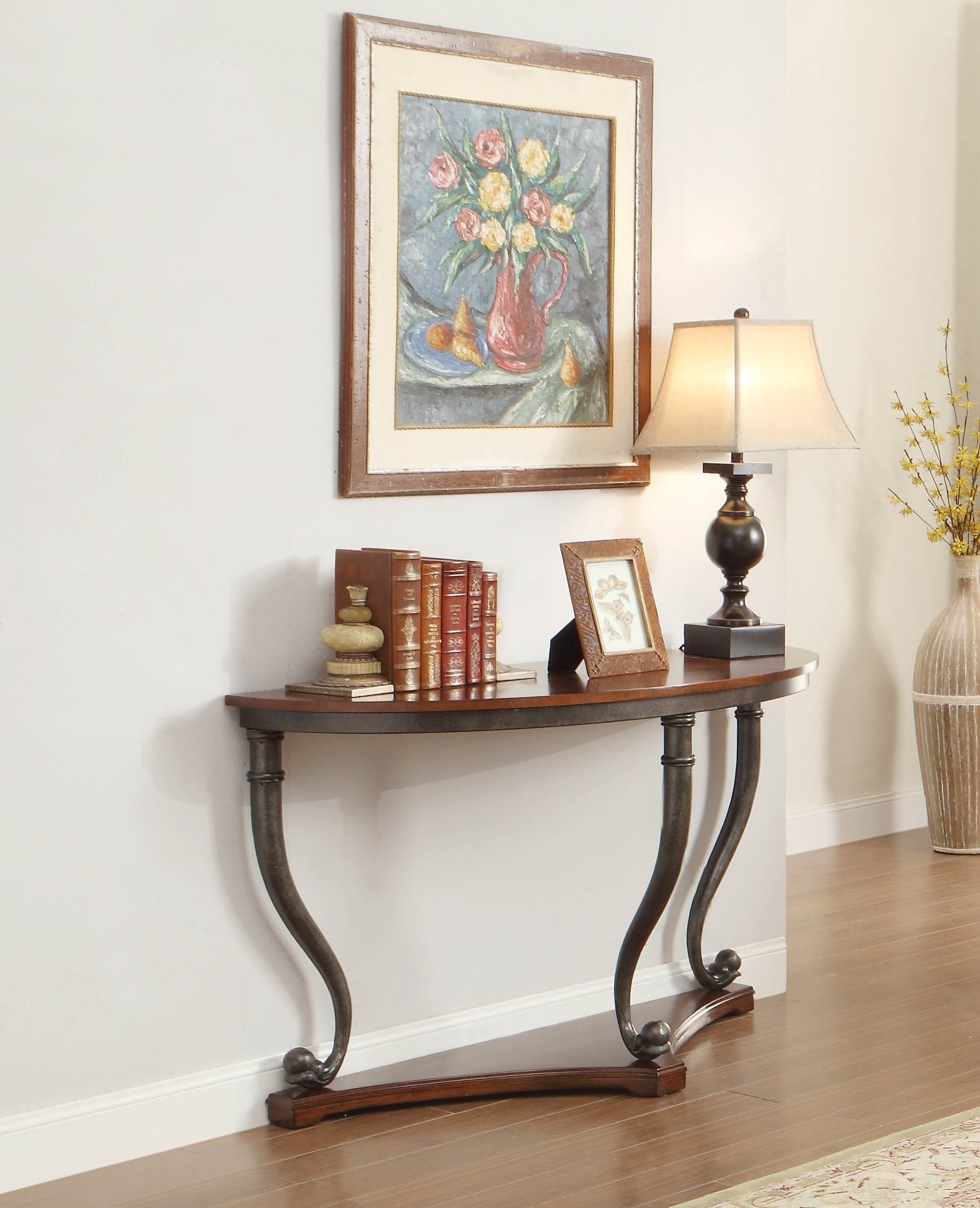 Panne Traditional Warm Cherry Wood Sofa Table | The Classy Home Pertaining To Heartwood Cherry Wood Console Tables (View 14 of 20)