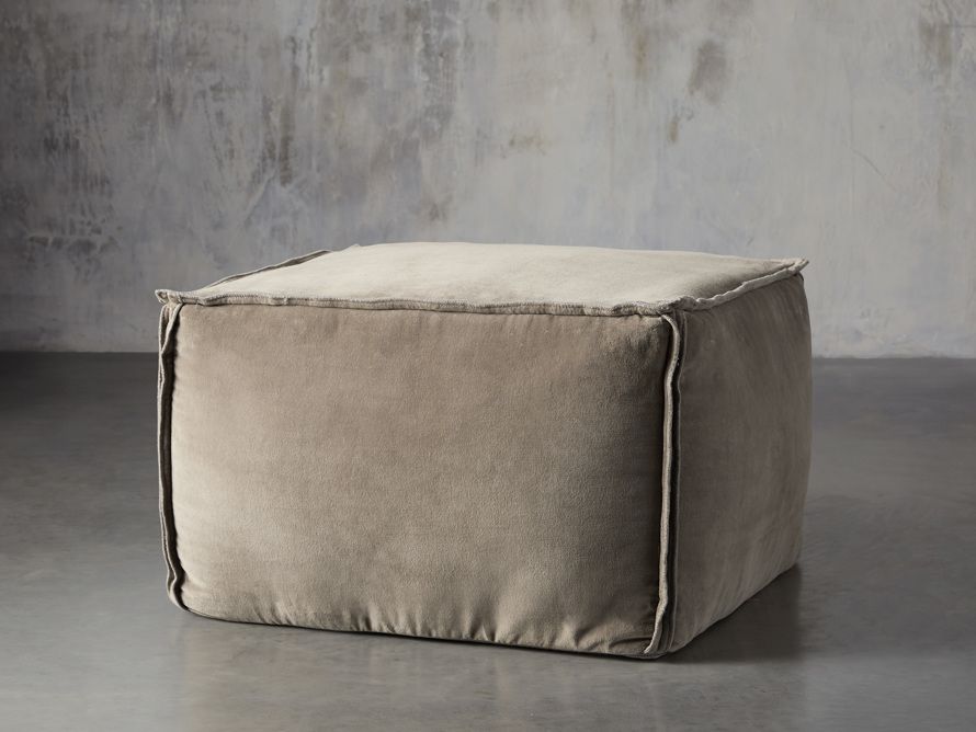 Pin On Poufs & Ottoman Throughout Cream Velvet Brushed Geometric Pattern Ottomans (View 5 of 20)