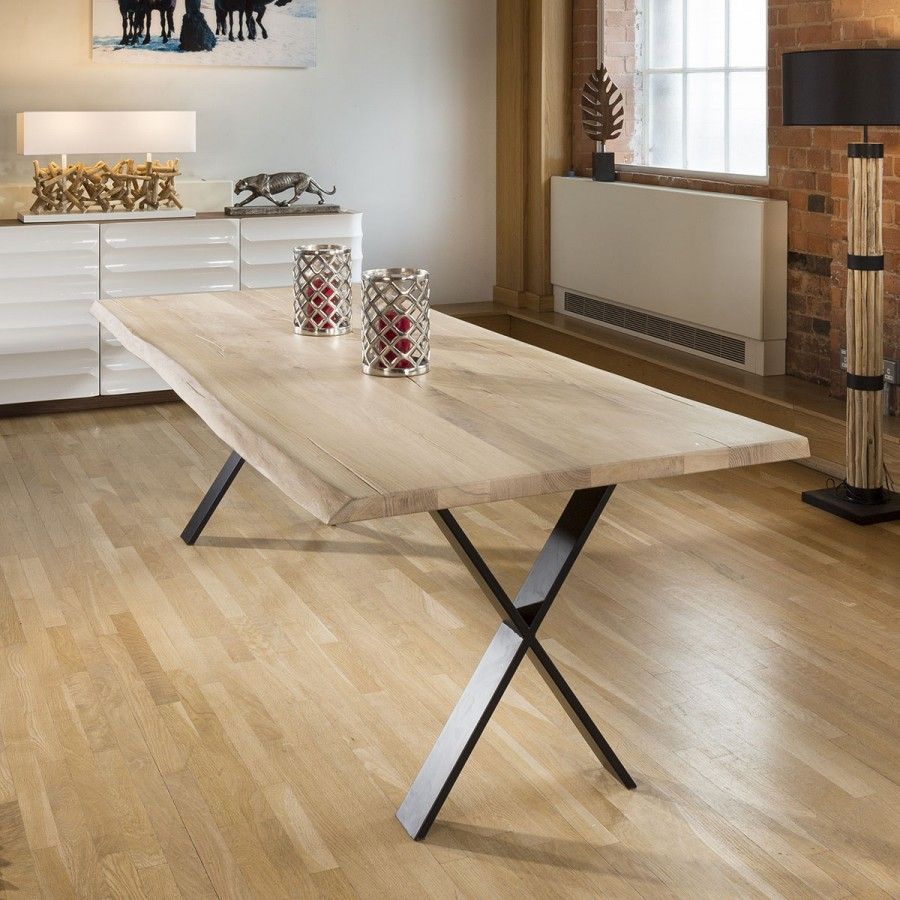 Quatropi Luxury White Oak Large Dining Table  (View 3 of 20)