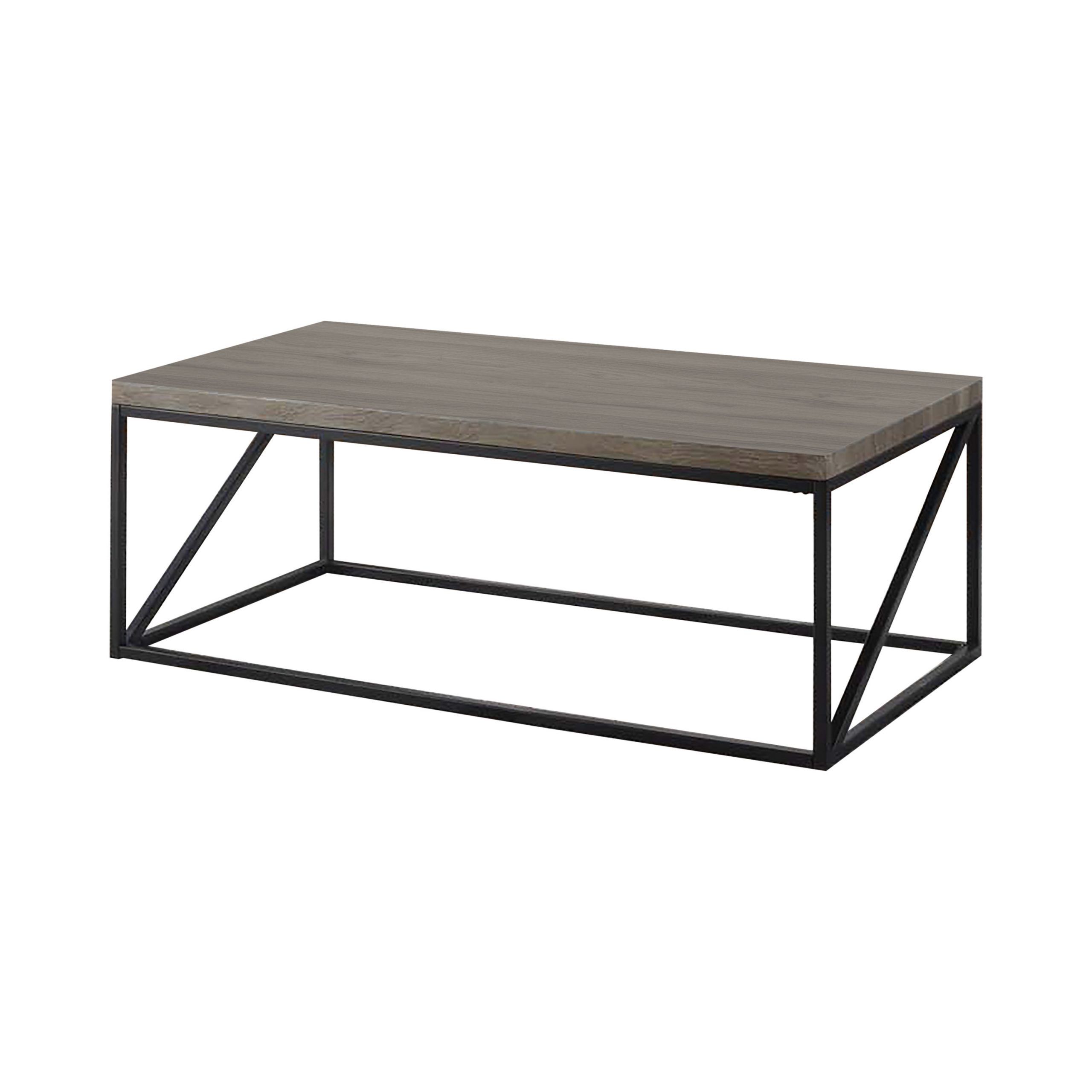 Rectangular Coffee Table Sonoma Grey – Coaster Fine Furniture With Smoke Gray Wood Square Console Tables (View 7 of 20)