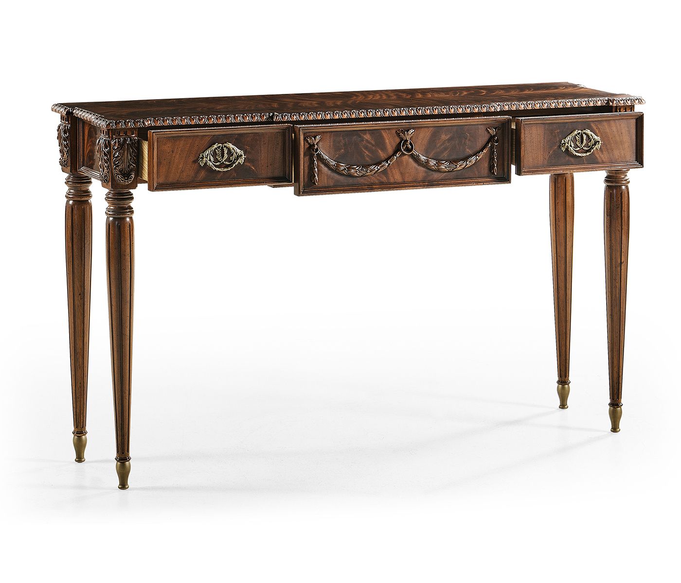 Rectangular Console Table With Drawer With Pecan Brown Triangular Console Tables (View 10 of 20)