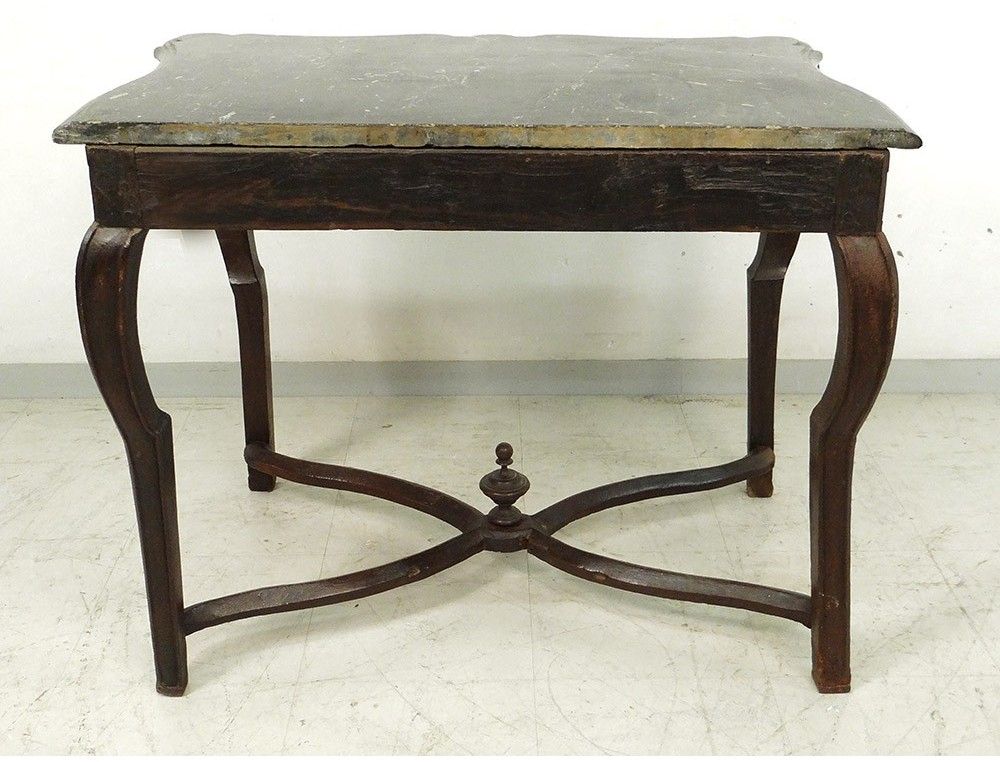 Regency Console Table Oak Carved Gray Marble Eighteenth Century Inside Honey Oak And Marble Console Tables (View 15 of 20)