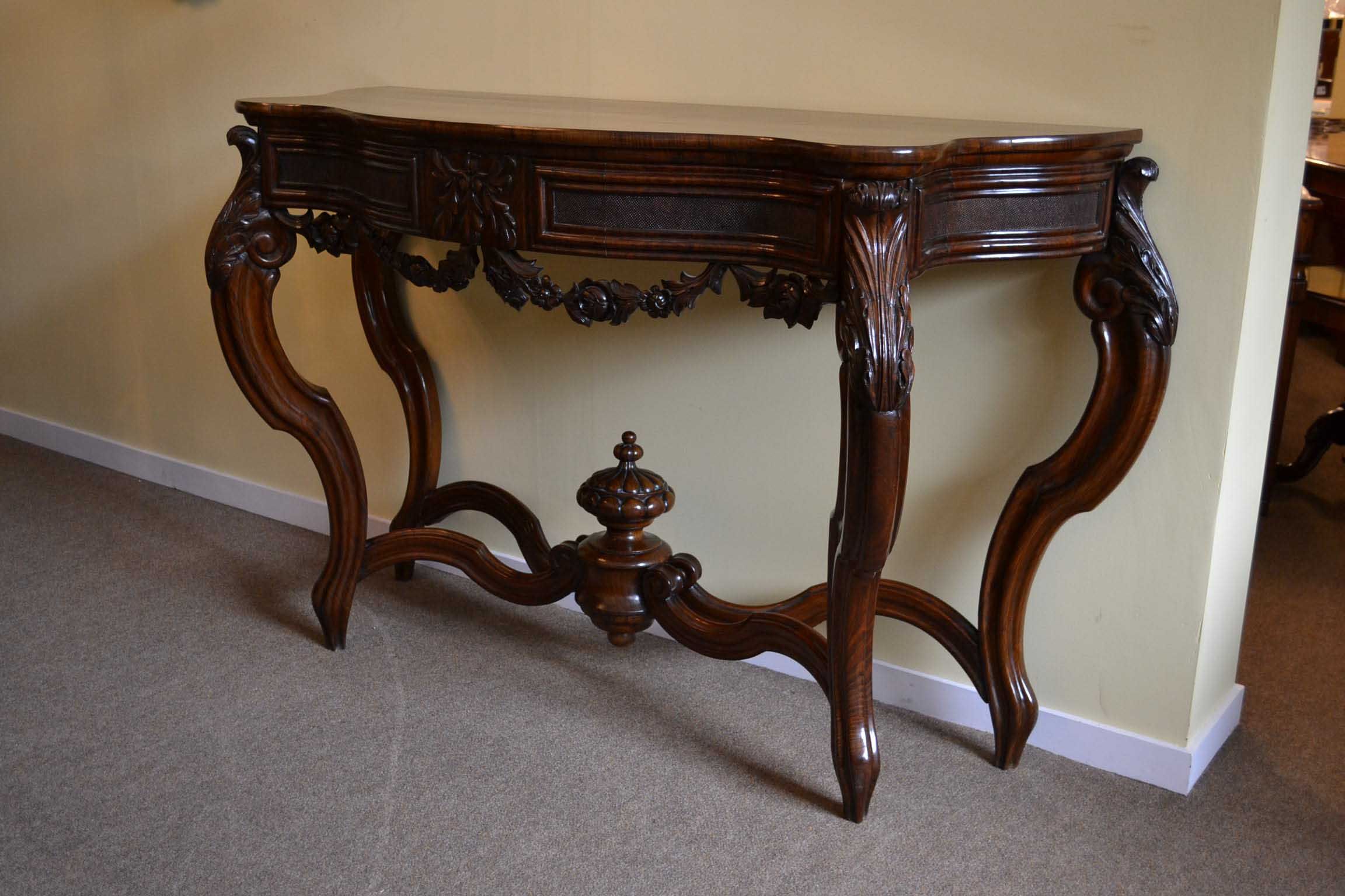 Regent Antiques – Occasional And Side Tables – Antique French Walnut With Vintage Coal Console Tables (View 4 of 20)