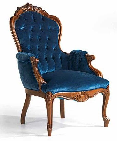 Royal Blue Of The Sea Armchair For Royal Blue Round Accent Stools With Fringe Trim (View 16 of 20)