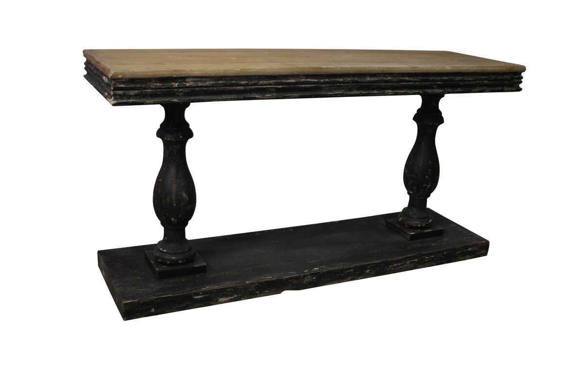 Rustic Elegance Wood Console Table In Brown/black At Gardner White Regarding Black And White Console Tables (View 14 of 20)