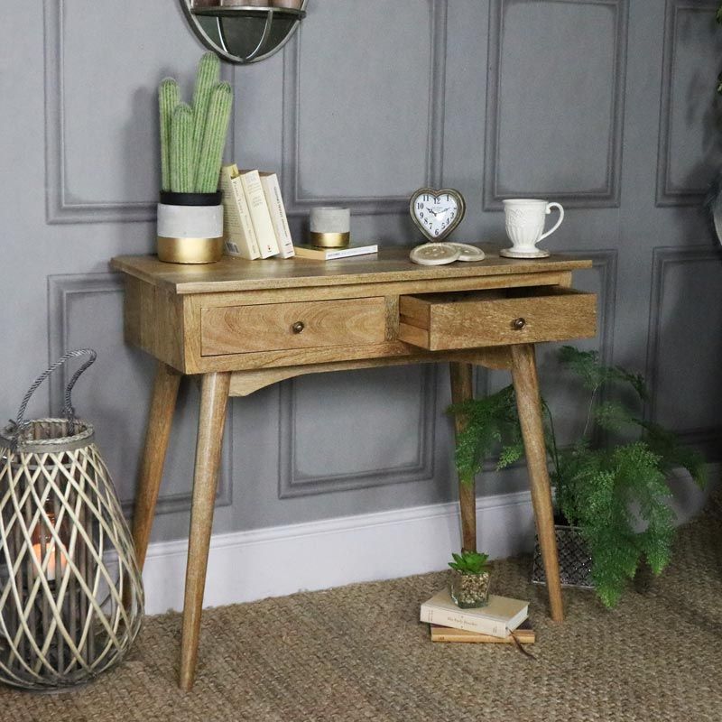 Rustic Natural Wood Console Table – Oslo Range – Windsor Browne For Rustic Barnside Console Tables (View 13 of 20)