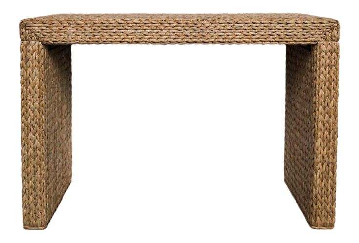 Seagrass Console Table | Console Table, Wood Veneer, Mahogany Wood Intended For Wood Veneer Console Tables (View 15 of 20)