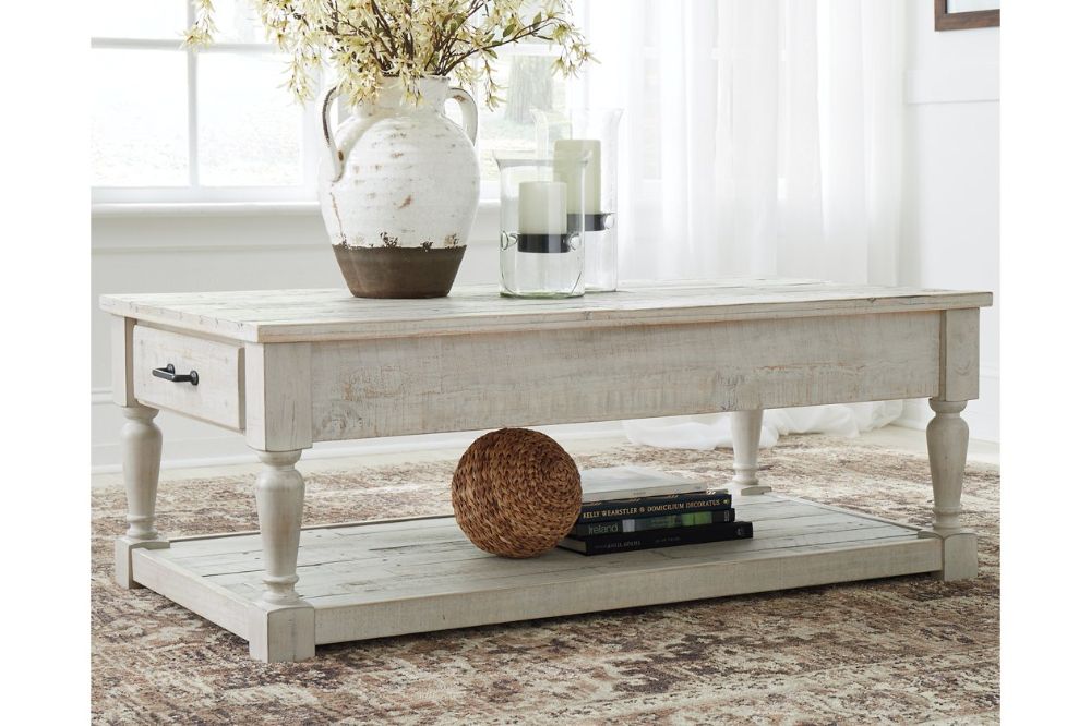 Shawnalore Coffee Table | Ashley Furniture Homestore In 2020 For Square Weathered White Wood Console Tables (View 18 of 20)