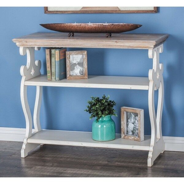 Shop Farmhouse 3 Tier Wooden Console Tablestudio 350 – On Sale For 3 Tier Console Tables (View 4 of 20)