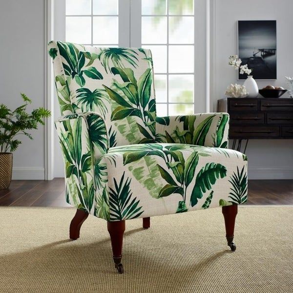 Shop Garden Leaf Arm Chair – Overstock – 23432587 Intended For Gray And Natural Banana Leaf Accent Stools (View 4 of 20)