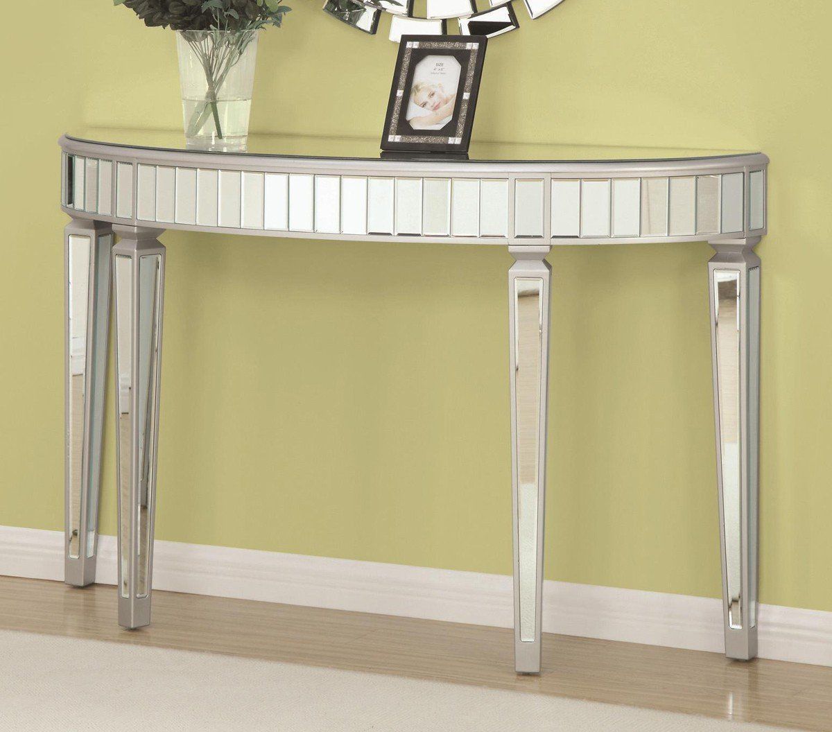 Silver Gold Mirrored Console Table | Mirrored Console Table, Console Pertaining To Gold And Mirror Modern Cube Console Tables (View 10 of 20)