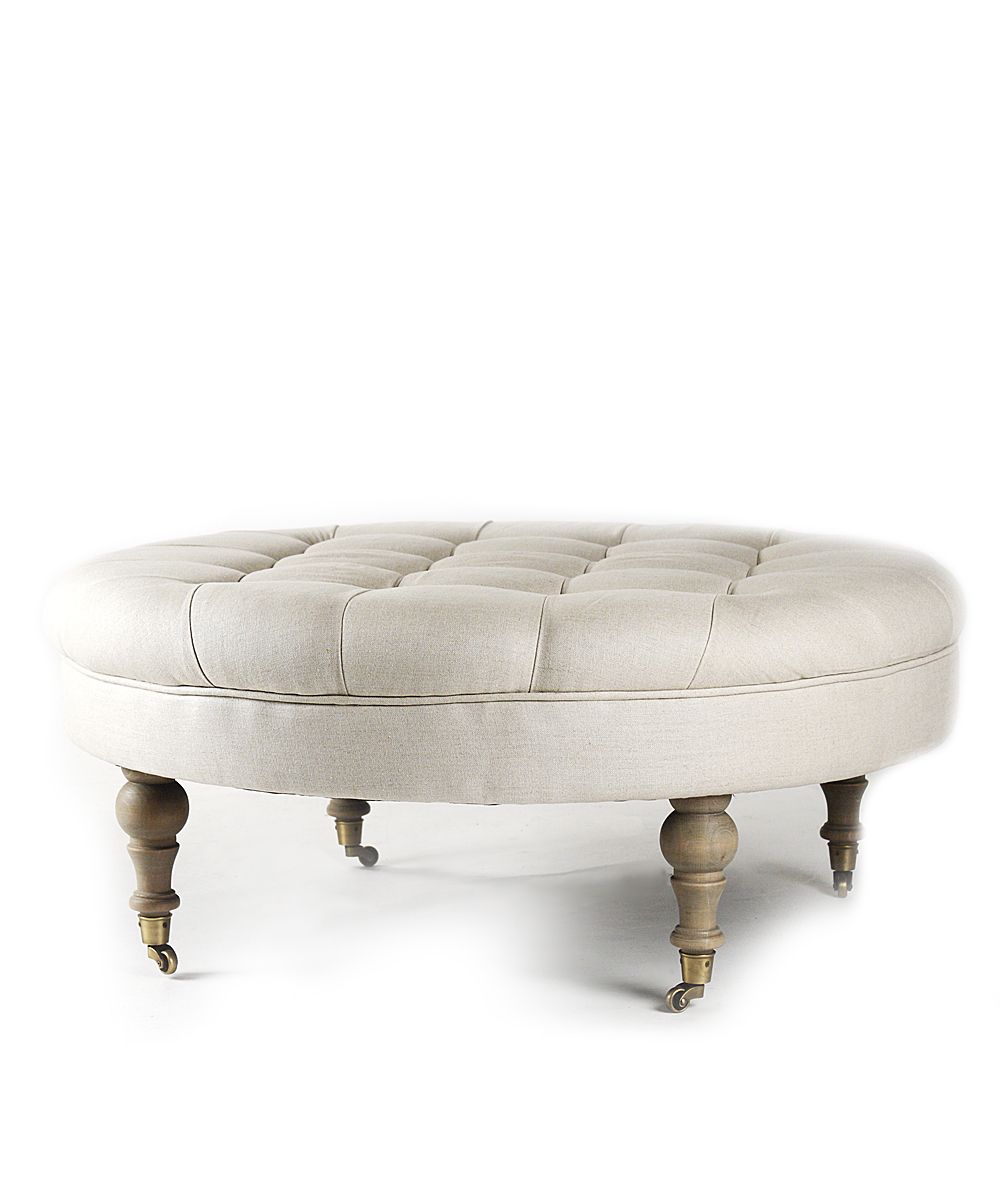 Small Round Ottoman Giving Extra Update In Your Home Decor – Homesfeed Intended For White Large Round Ottomans (View 16 of 20)