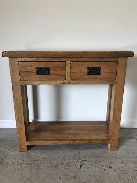 Solid Oak Console Table | In Southampton, Hampshire | Gumtree With Metal And Oak Console Tables (View 9 of 20)