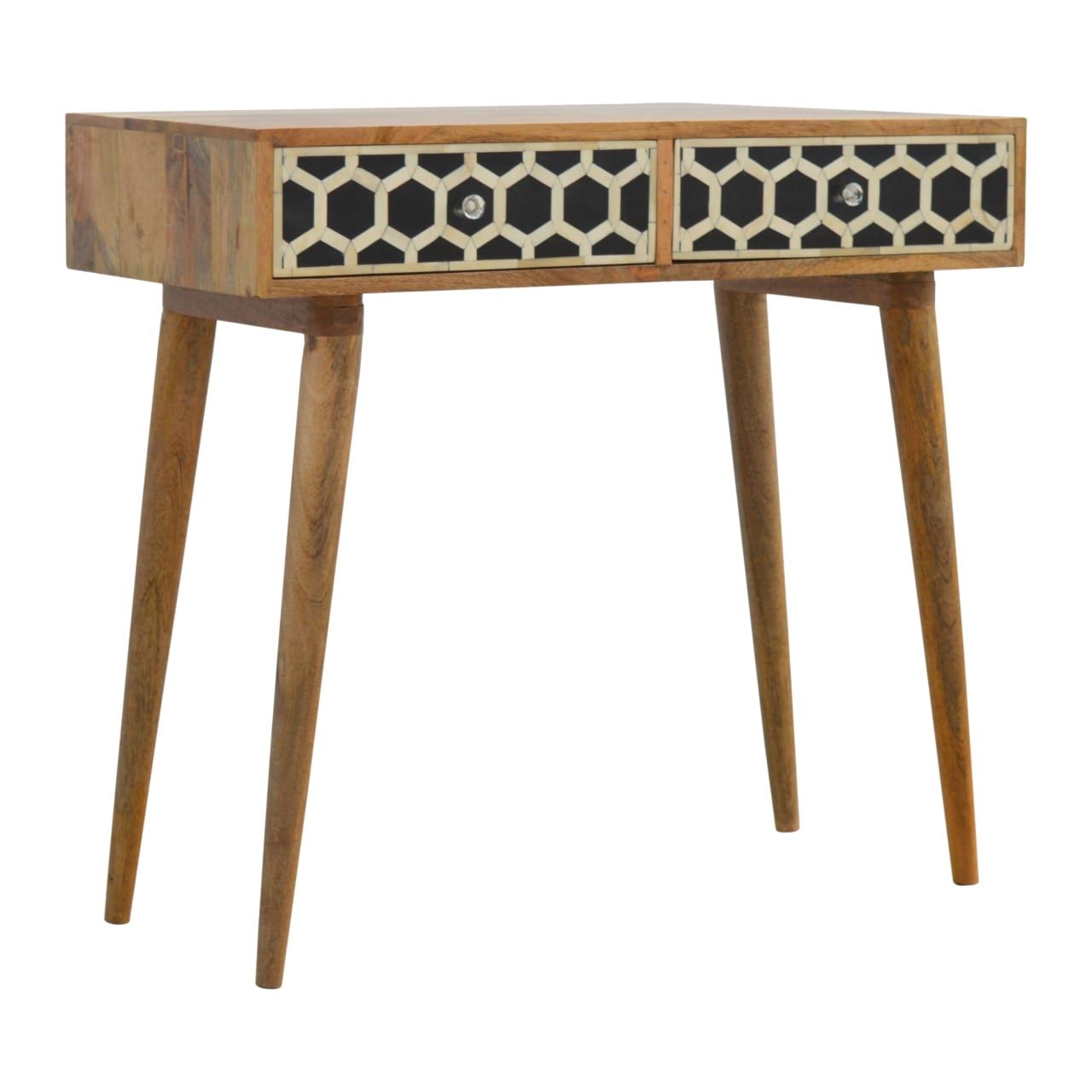 Solid Wood Bone Inlay Console Table | Scottish Antique & Arts Centre Regarding Console Tables With Tripod Legs (View 8 of 20)