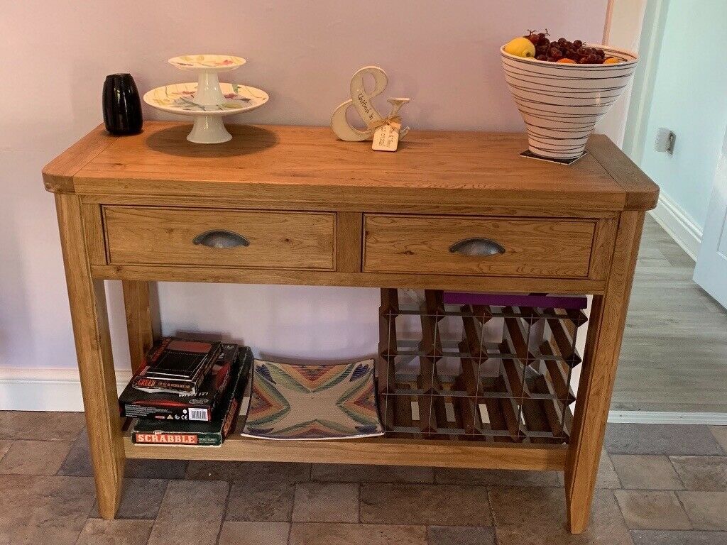 Solid Wood Console Table | In Penarth, Vale Of Glamorgan | Gumtree Pertaining To Wood Console Tables (View 14 of 20)