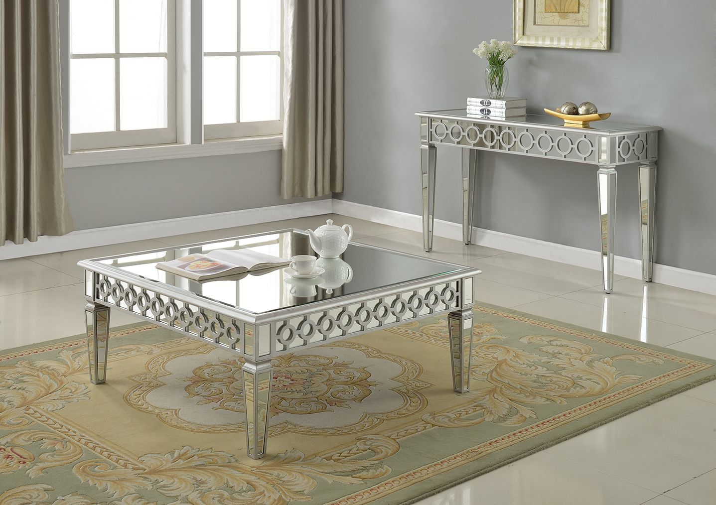 Sophie Mirrored Console Table Regarding Mirrored Console Tables (View 3 of 20)