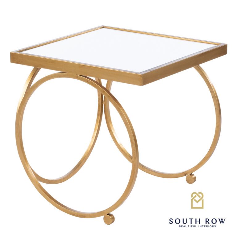 South Row Winston Nesting Table Set Gold – Lawlors Furniture & Flooring For Round Gold Metal Cage Nesting Ottomans Set Of  (View 19 of 20)