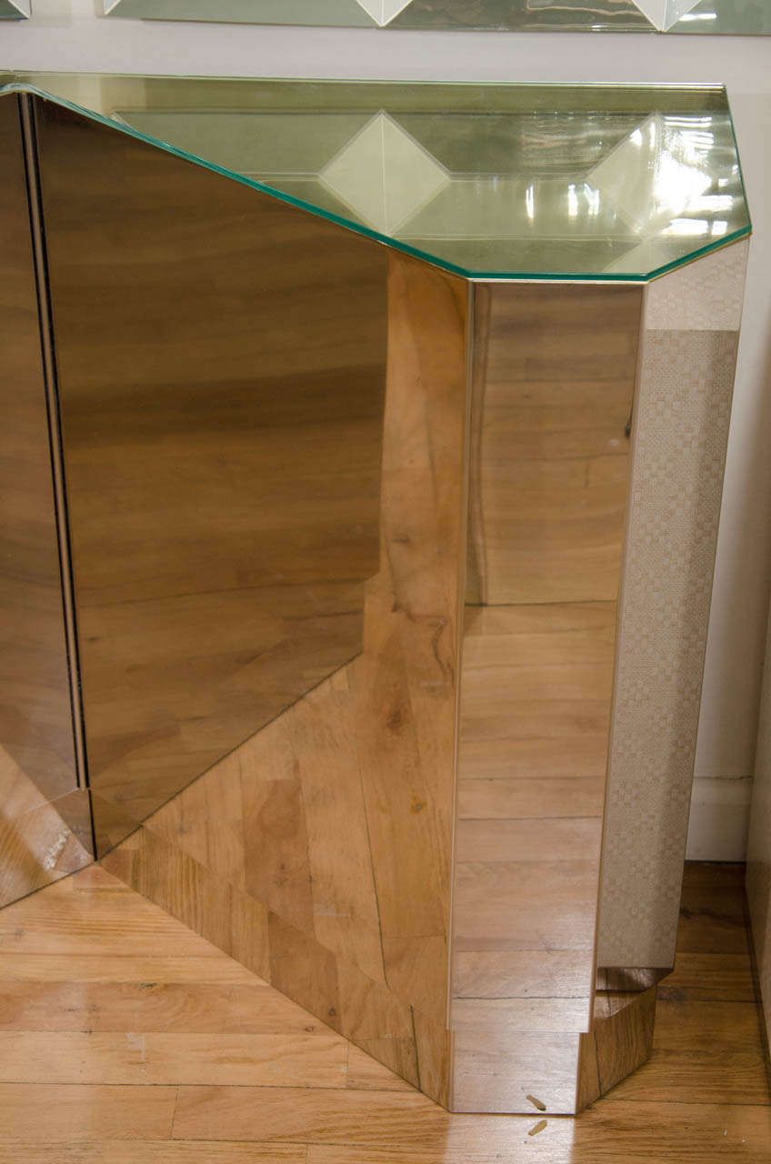 Stainless Steel Geometric Console Table At 1stdibs With Regard To Geometric Console Tables (View 7 of 20)