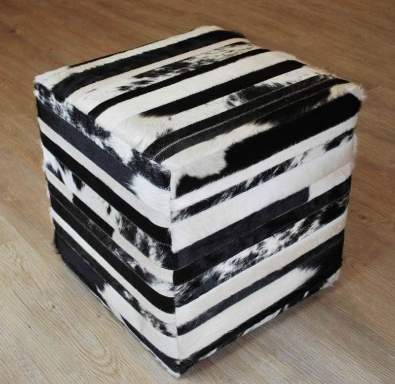Striped Ottoman Designs 2014 | Cube Ottoman, Earthy Decor, Ottoman Inside Stripe Black And White Square Cube Ottomans (View 12 of 20)