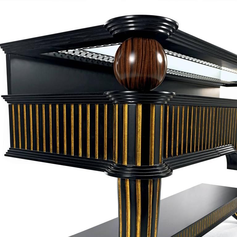 Stunning Black And Gold Console Table For Sale At 1stdibs Inside Black And Gold Console Tables (View 16 of 20)