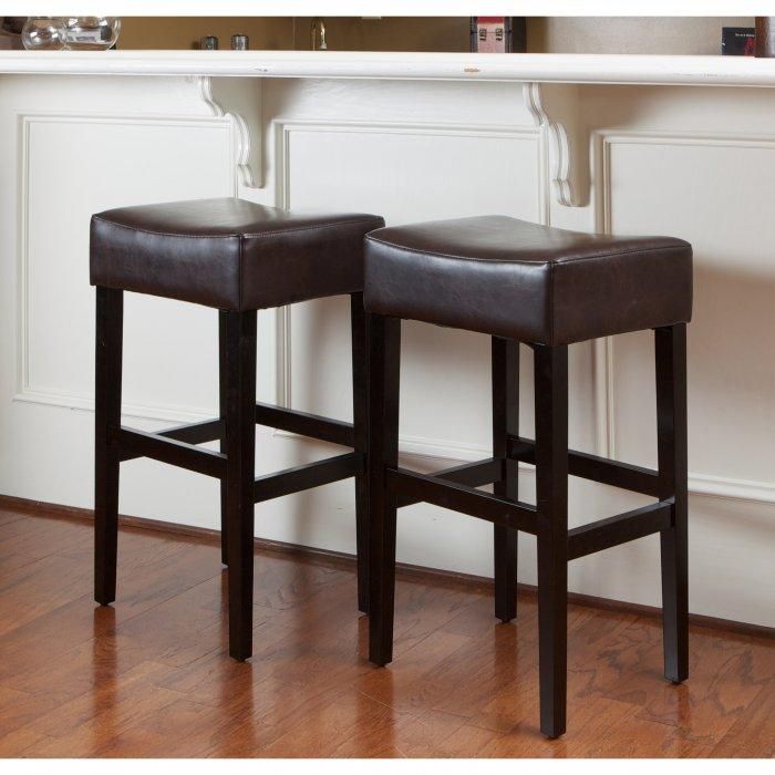Stylish Stools For Kitchen Use | | Founterior Pertaining To Medium Brown Leather Folding Stools (View 18 of 20)
