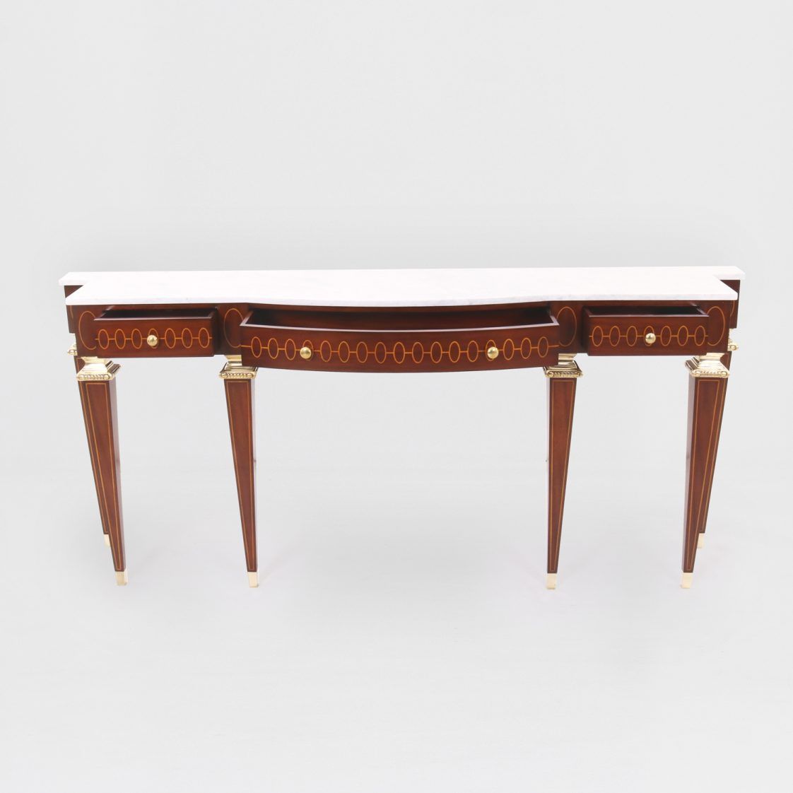 Table Console, Em + White Marble | Jansen Furniture In White Marble And Gold Console Tables (View 11 of 20)
