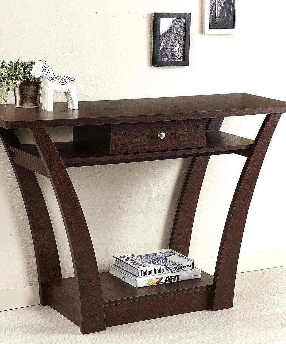 Take A Look At This Dark Walnut Modern Console Table Today! | Modern With Regard To Dark Walnut Console Tables (View 9 of 20)