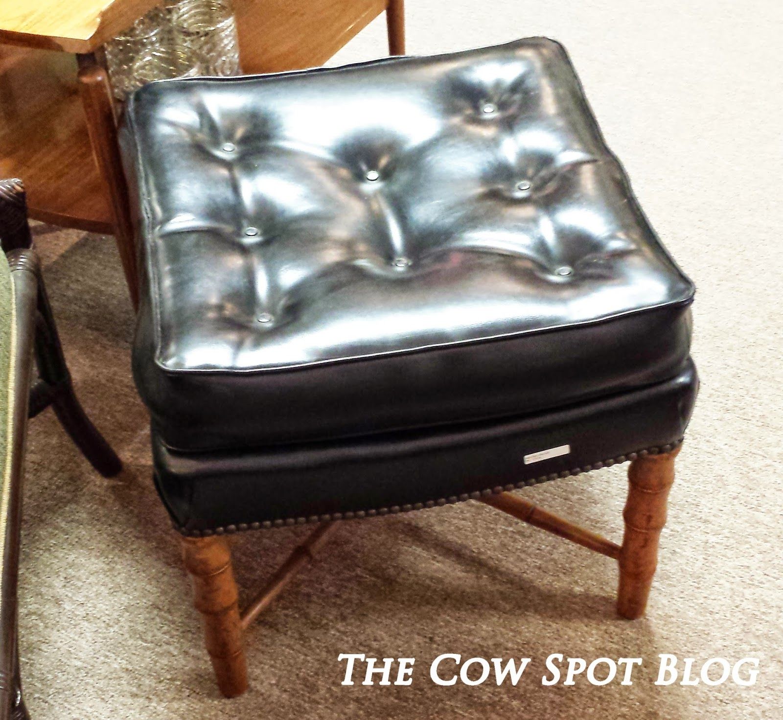 The Cow Spot: Haunted Regarding Brown Natural Skin Leather Hide Square Box Ottomans (View 3 of 20)