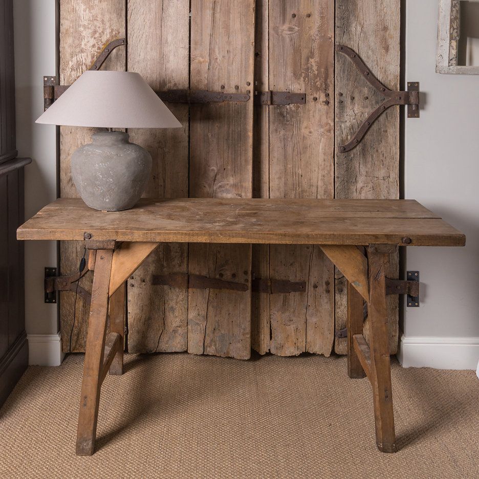 The Gilded Cabinet » Rustic Console For Rustic Walnut Wood Console Tables (View 13 of 20)