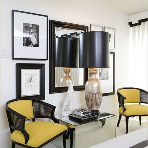The Ultimate Classic Combination Of White, Black And Yellow For Pertaining To Yellow And Black Console Tables (View 17 of 20)