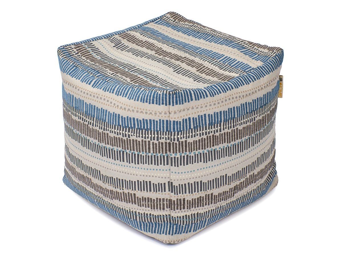Tidal Wave Premium Cotton Blend Pouf (one Size) Funky And Functional Throughout Navy Cotton Woven Pouf Ottomans (View 12 of 20)
