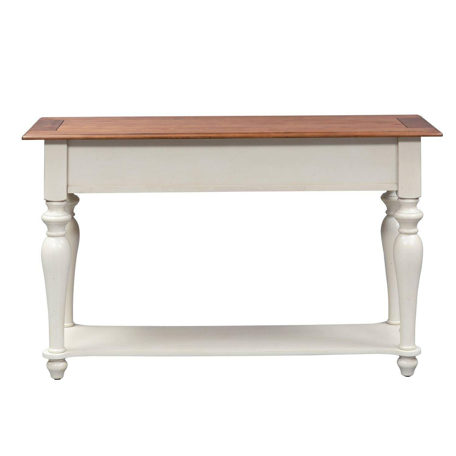 Traditional Brown Wood Console Table Ocean Isle (303 Ot) Liberty Intended For Brown Wood Console Tables (View 15 of 20)
