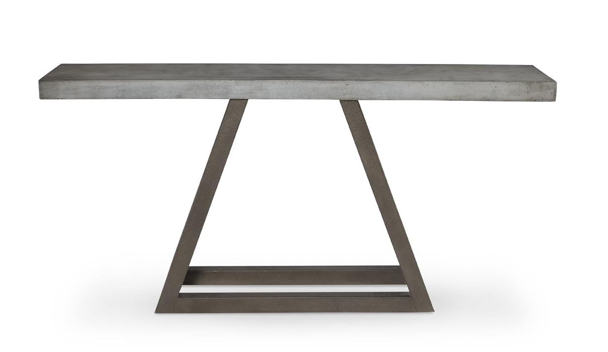 Triangle Console – Mr Brown London Throughout Pecan Brown Triangular Console Tables (View 2 of 20)