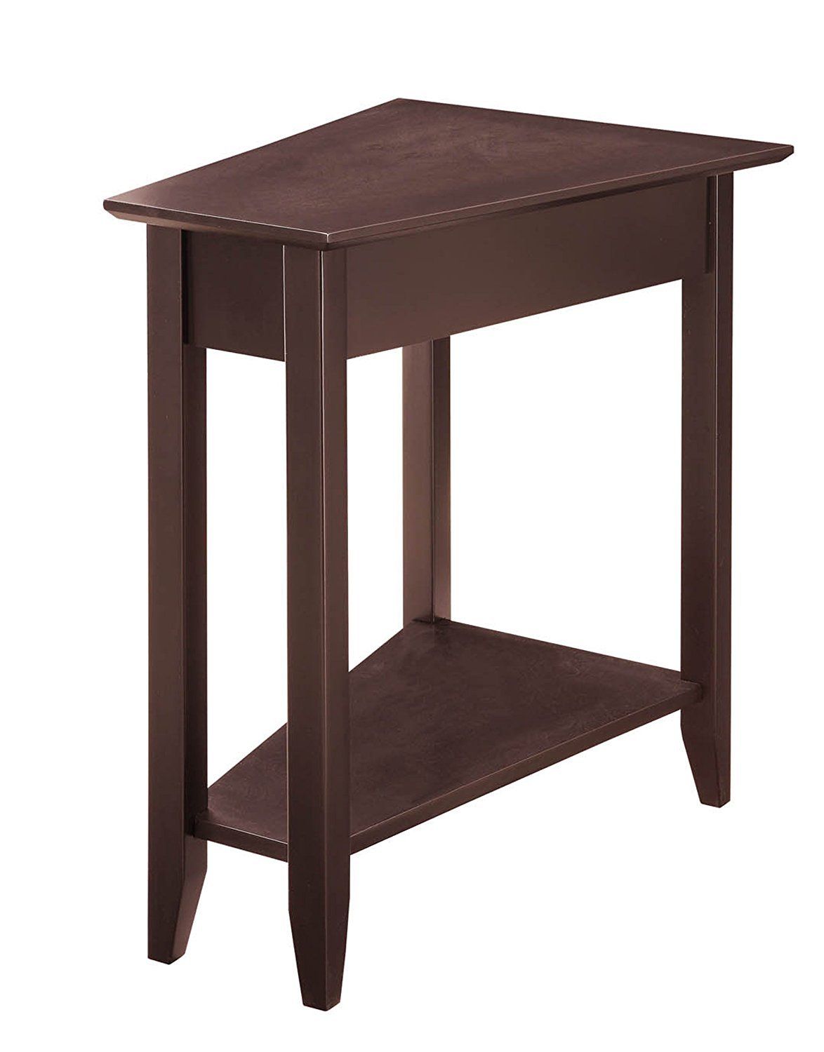 Triangle End Table – Home Furniture Design Pertaining To Pecan Brown Triangular Console Tables (View 4 of 20)