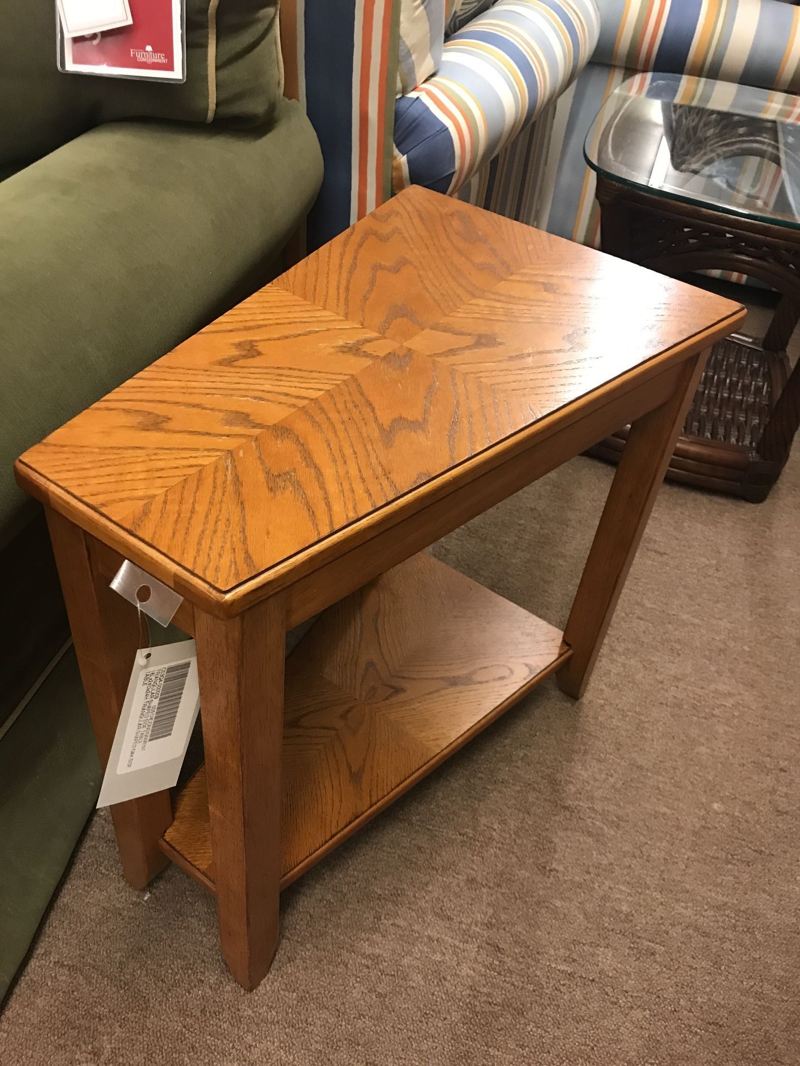 Triangular Shaped Side Table | Delmarva Furniture Consignment Intended For Triangular Console Tables (View 9 of 20)