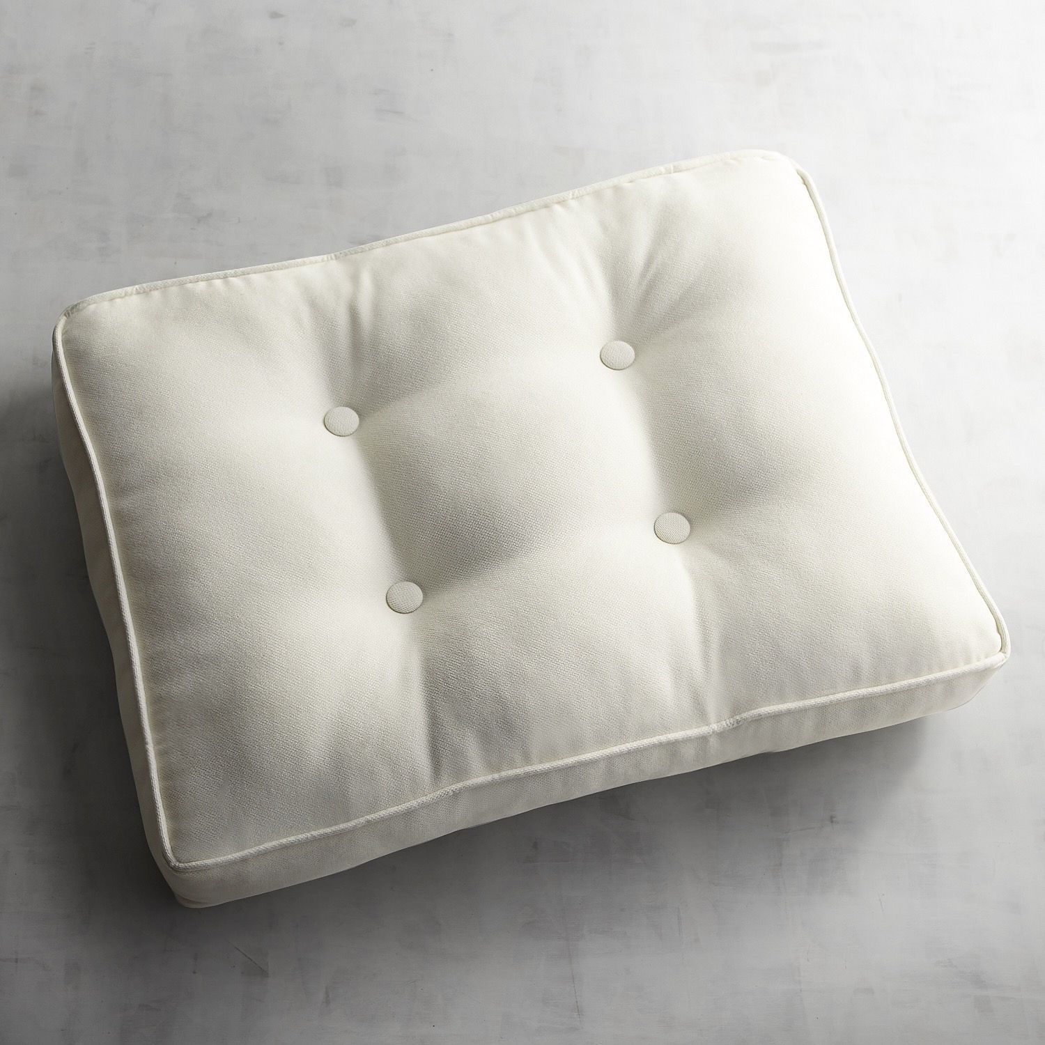 Tufted Ottoman Cushion – Pier1 With Regard To Natural Solid Cylinder Pouf Ottomans (View 19 of 20)