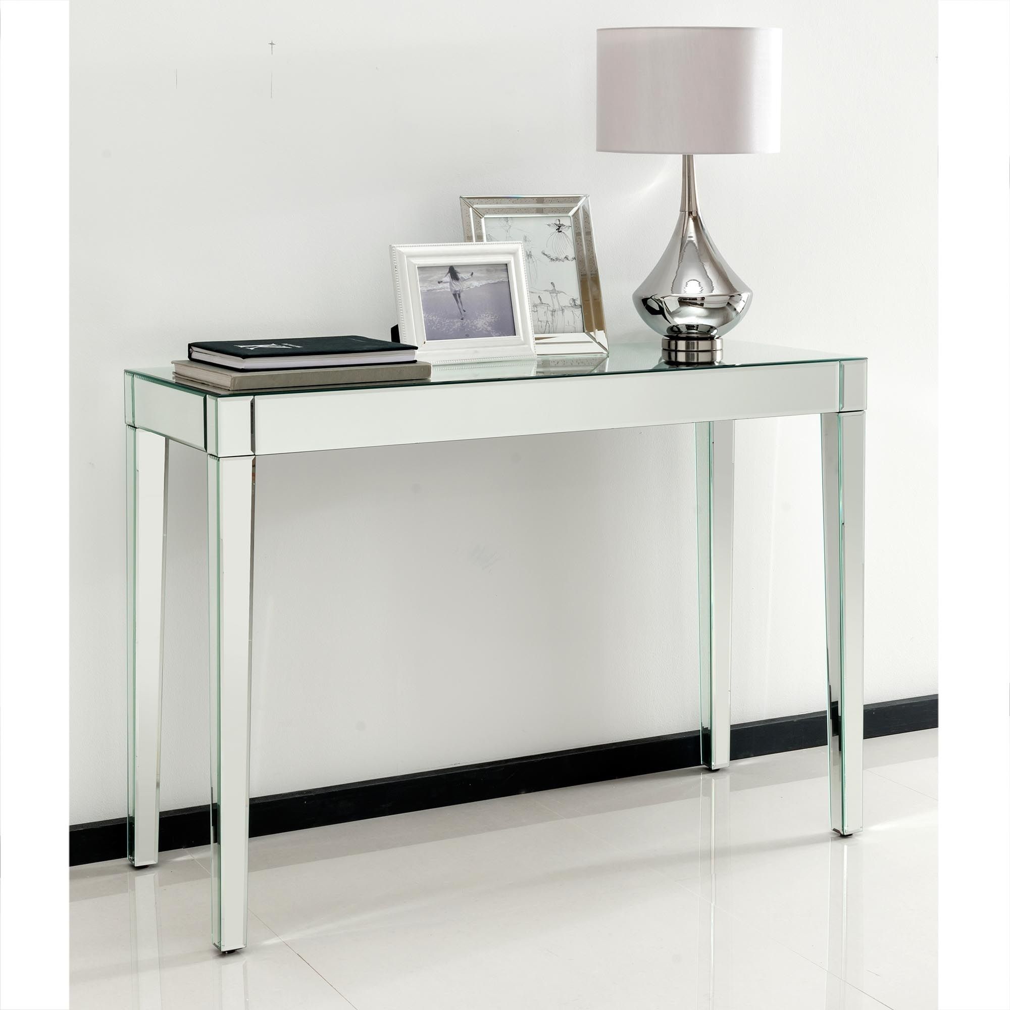 Venetian Glass Console Table With Mirrored Modern Console Tables (View 6 of 20)