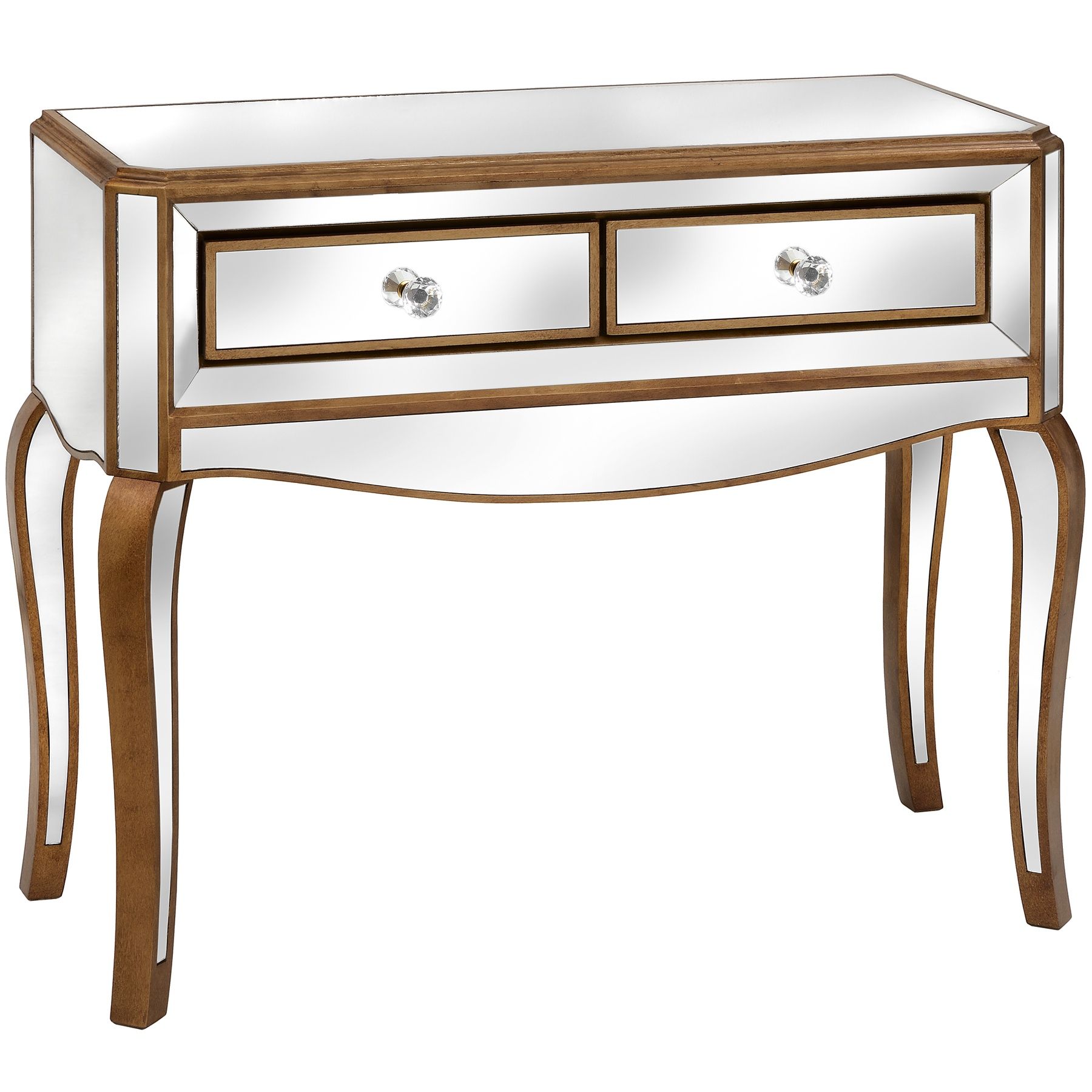 Venetian Mirrored 2 Drawer Console Table From Hill Interiors Pertaining To 2 Drawer Console Tables (View 14 of 20)