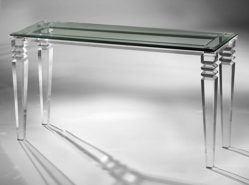 Venice Acrylic Console Table | Muniz Plastics Regarding Clear Console Tables (View 9 of 20)