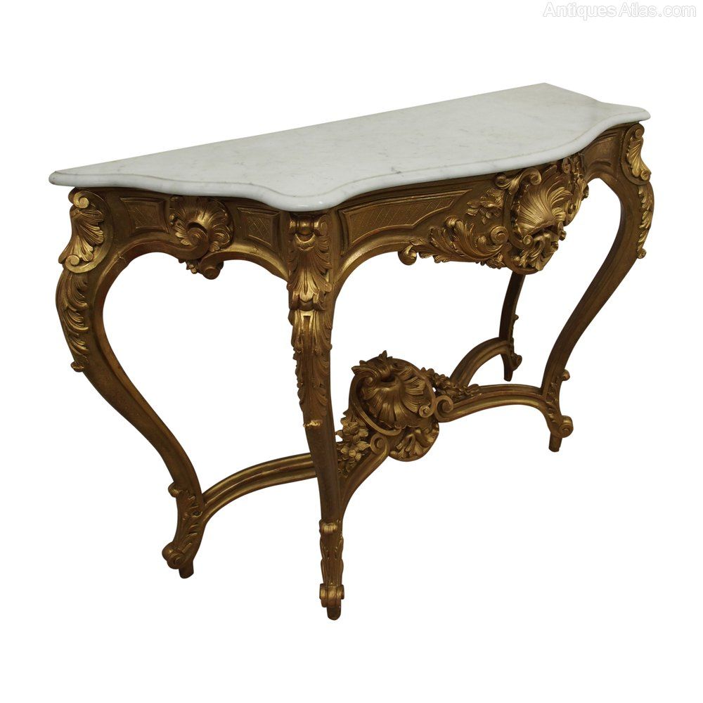 Victorian Marble Top Console Table – Antiques Atlas Regarding Marble Console Tables (View 15 of 20)
