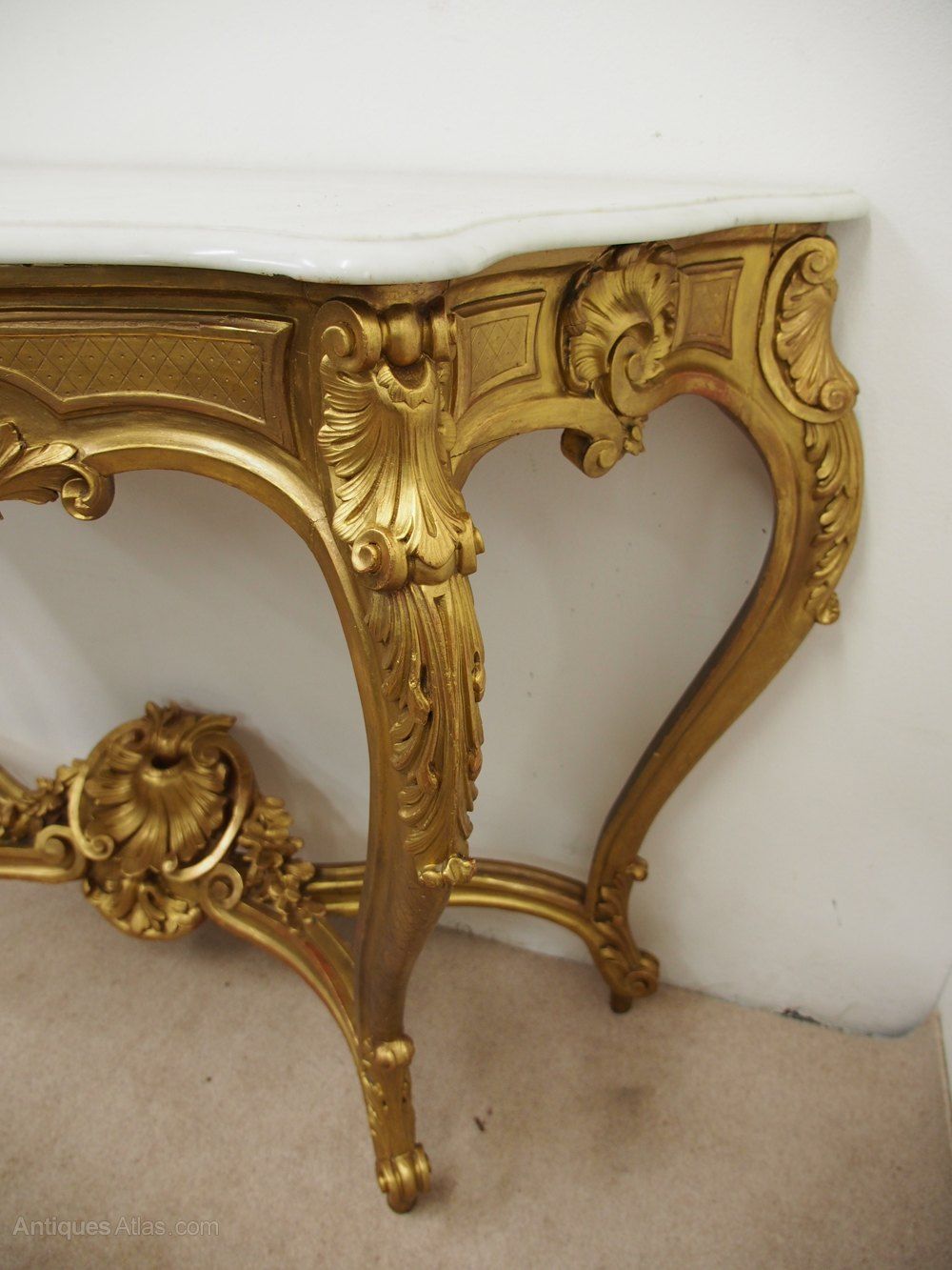 Victorian Marble Top Console Table – Antiques Atlas With Antique Console Tables (View 12 of 20)
