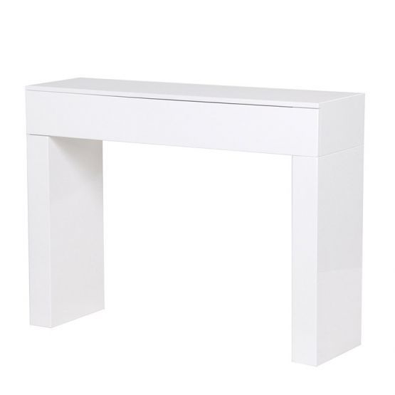 White High Gloss Console Table – Ideas On Foter Intended For Square High Gloss Console Tables (View 17 of 20)