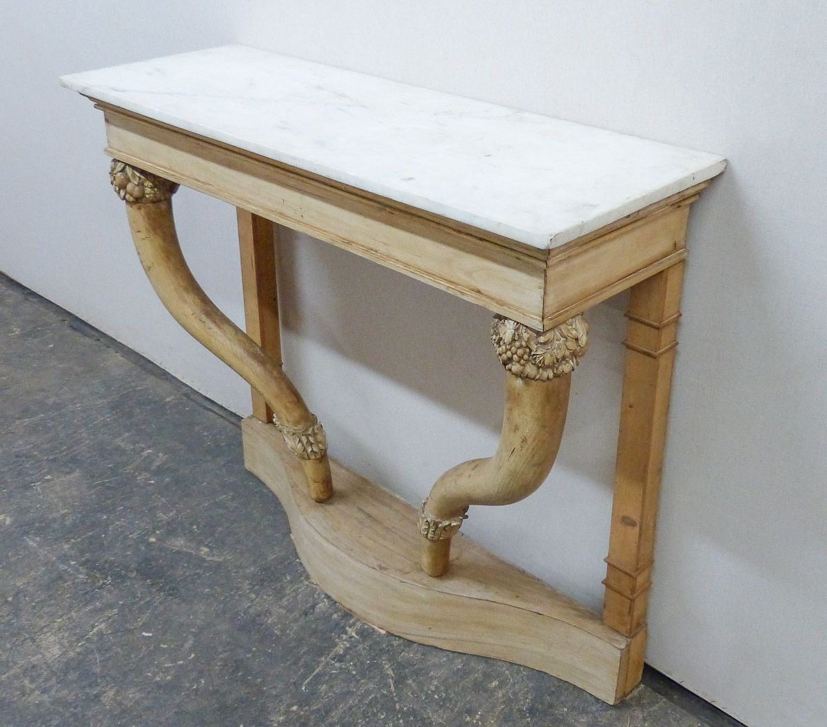 White Marble Top Console Table | 639 | A (View 14 of 20)