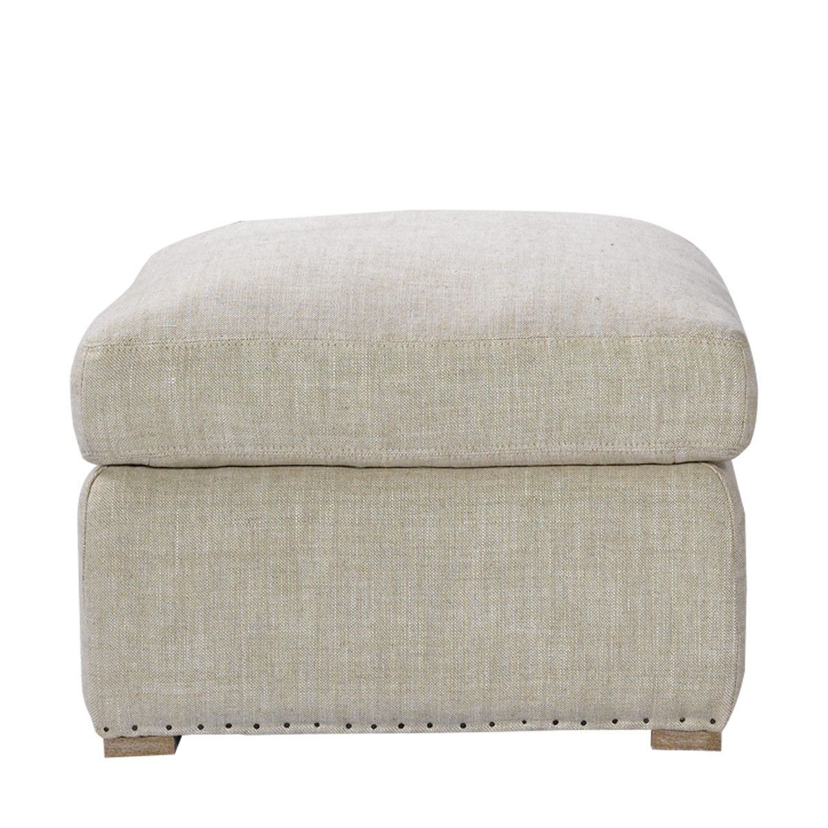 Winslow Ottoman Beige | Curations Limited | Ottoman, Ottoman Bench With Beige Hemp Pouf Ottomans (View 14 of 20)